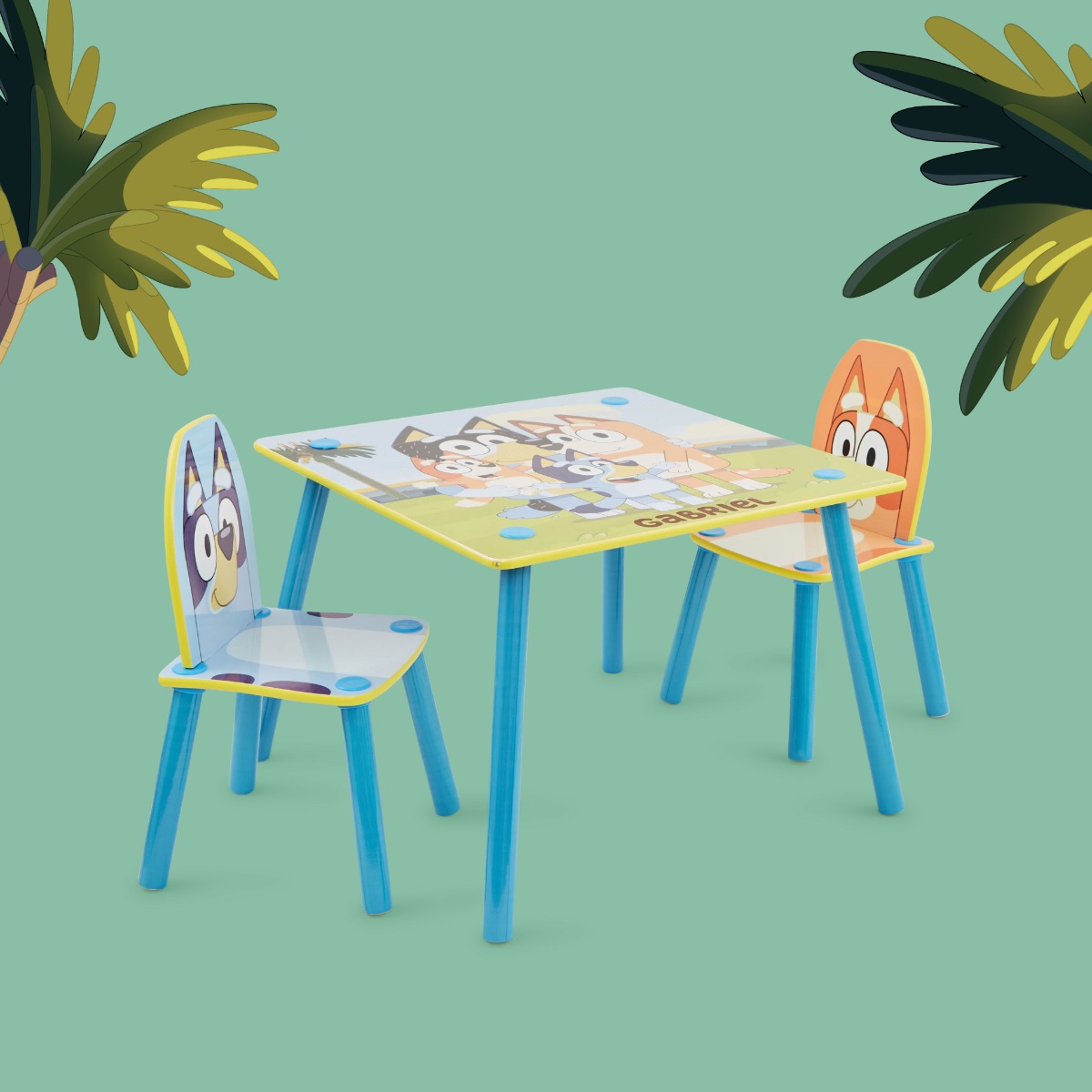Personalised Bluey Table and Chairs Set