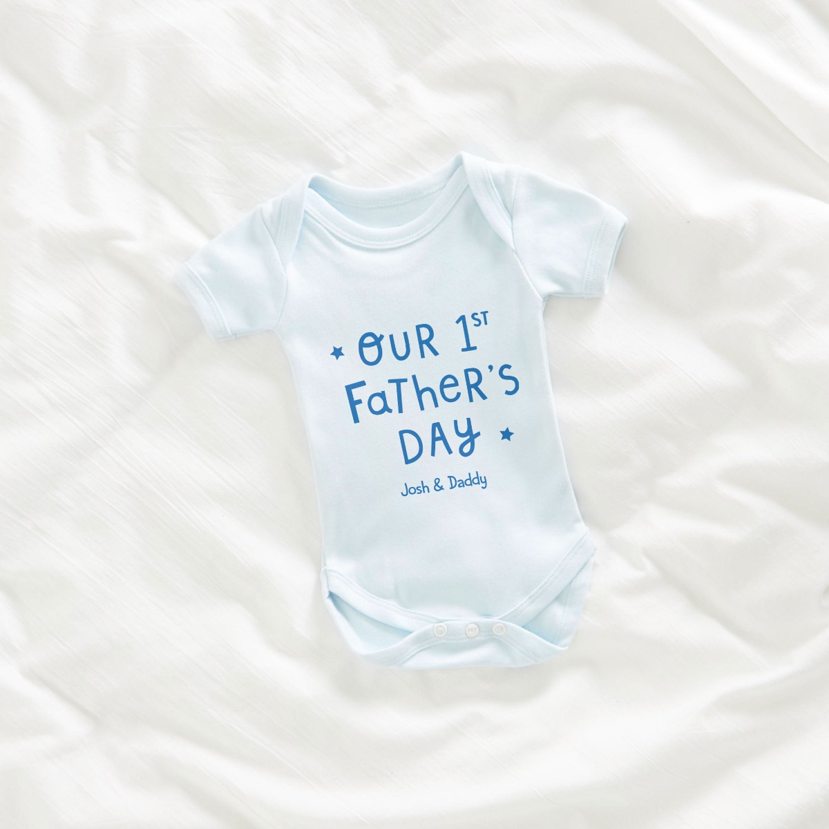 Personalised Our 1st Father’s Day Blue Bodysuit