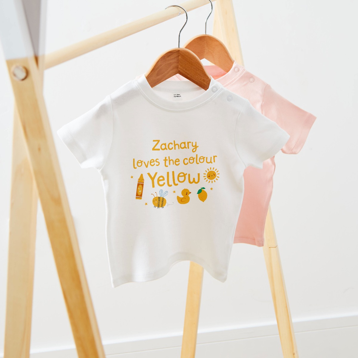 Personalised Loves Yellow T-Shirt