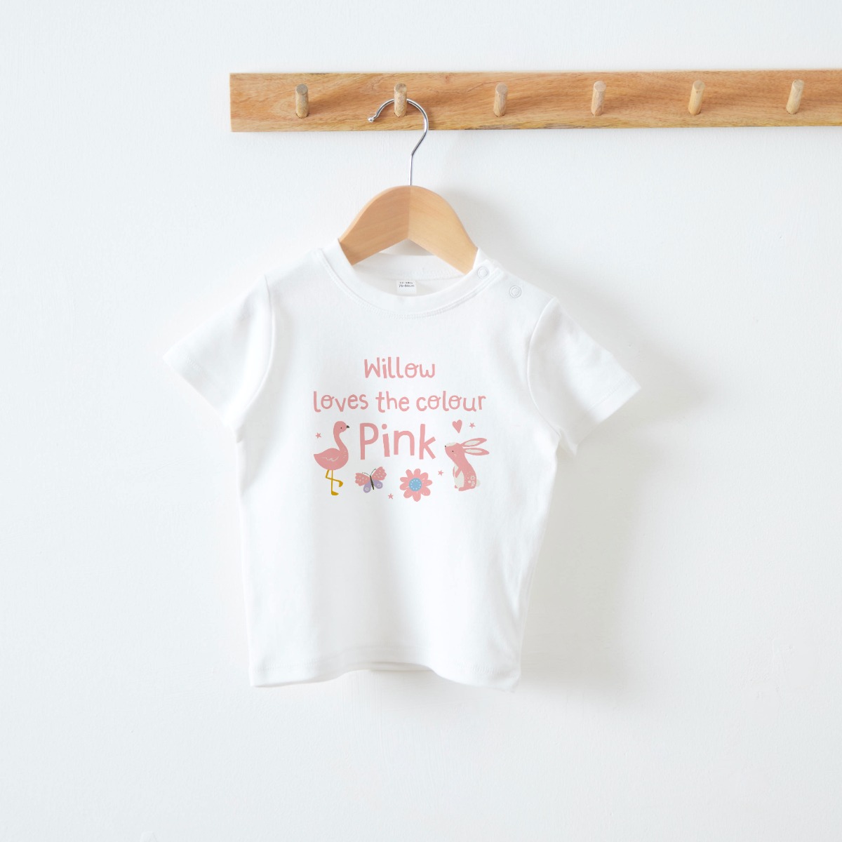 Personalised Loves Pink T-Shirt