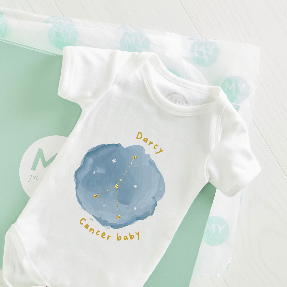 Personalised Cancer Baby Bodysuit