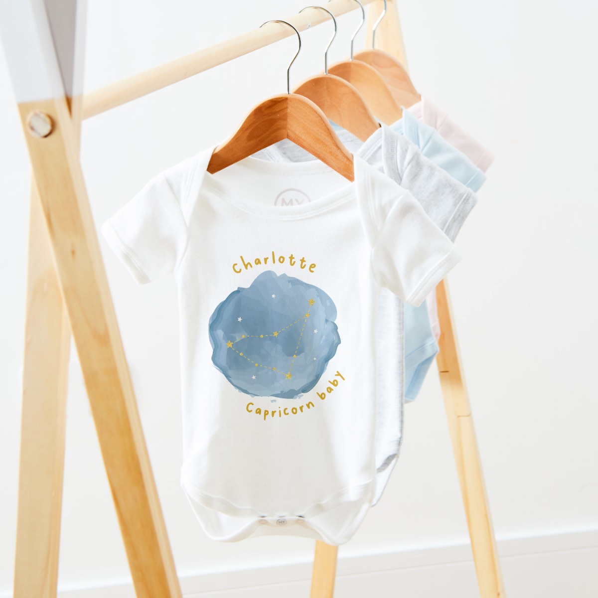 Personalised Capricorn Baby Bodysuit