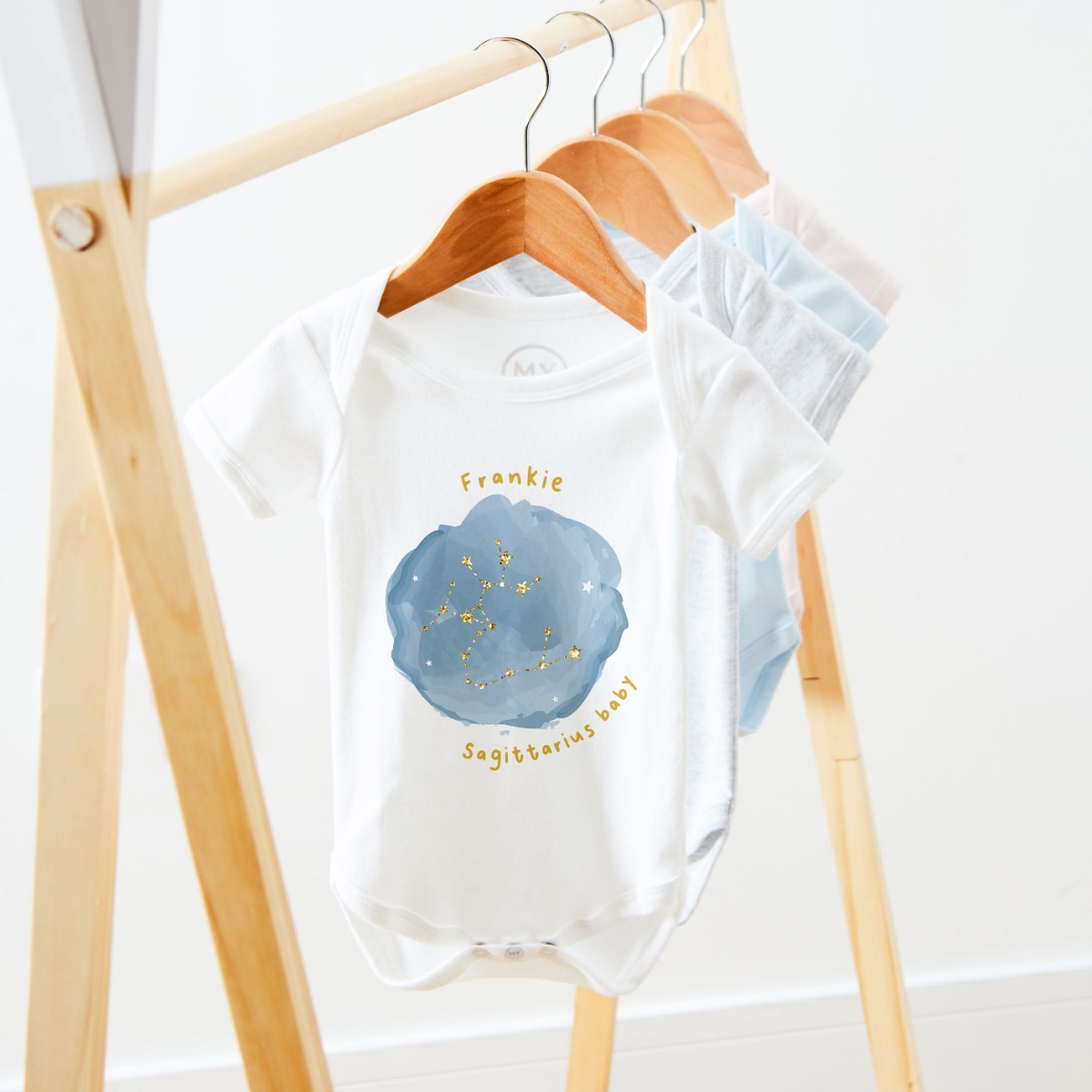 Personalised Sagittarius Baby Bodysuit