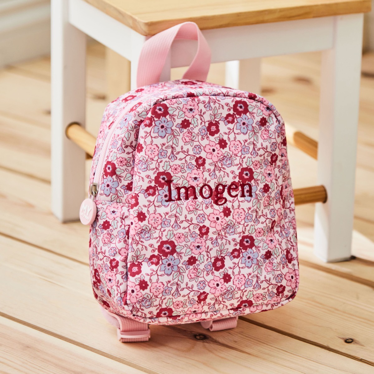 Personalised Floral Tiny Print Backpack