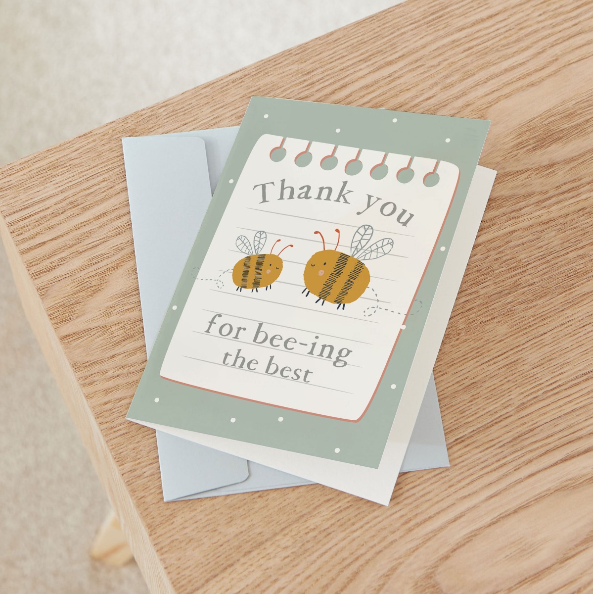 Personalised Thank You For Bee-ing the Best Teacher Greetings Card