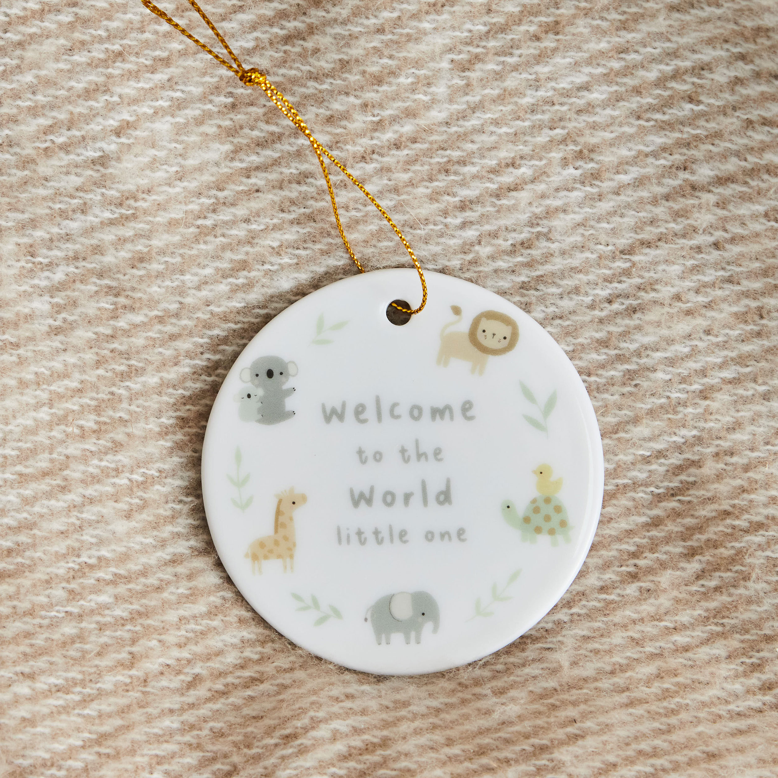 Welcome to the World Little One Ceramic Decoration