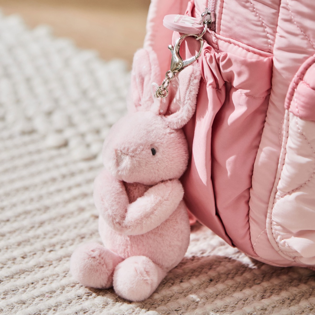 Pink Tiny Bunny Keyring