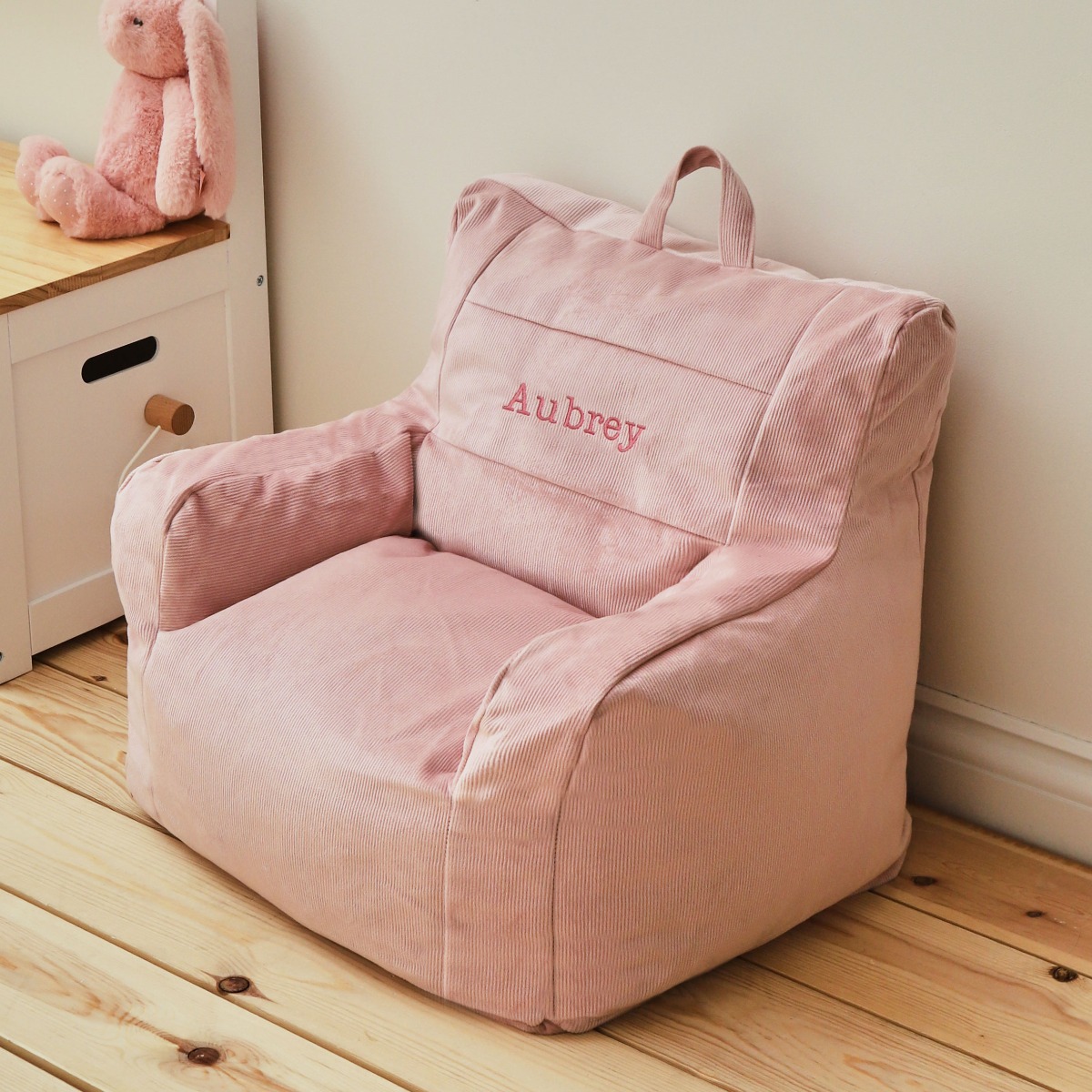 Personalised Pink Bean Bag Chair
