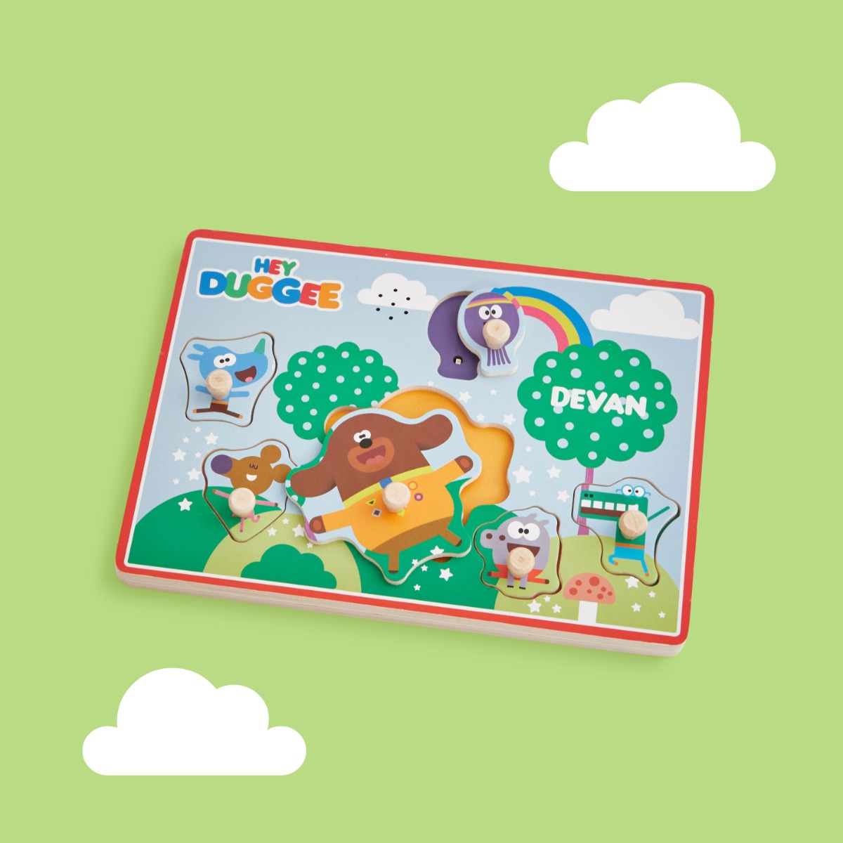 Personalised Hey Duggee Sound Wooden Puzzle