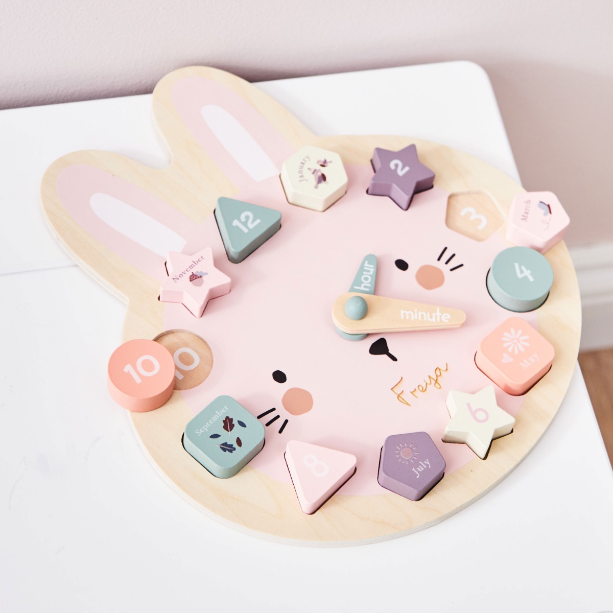 Personalised Bunny Clock Puzzle