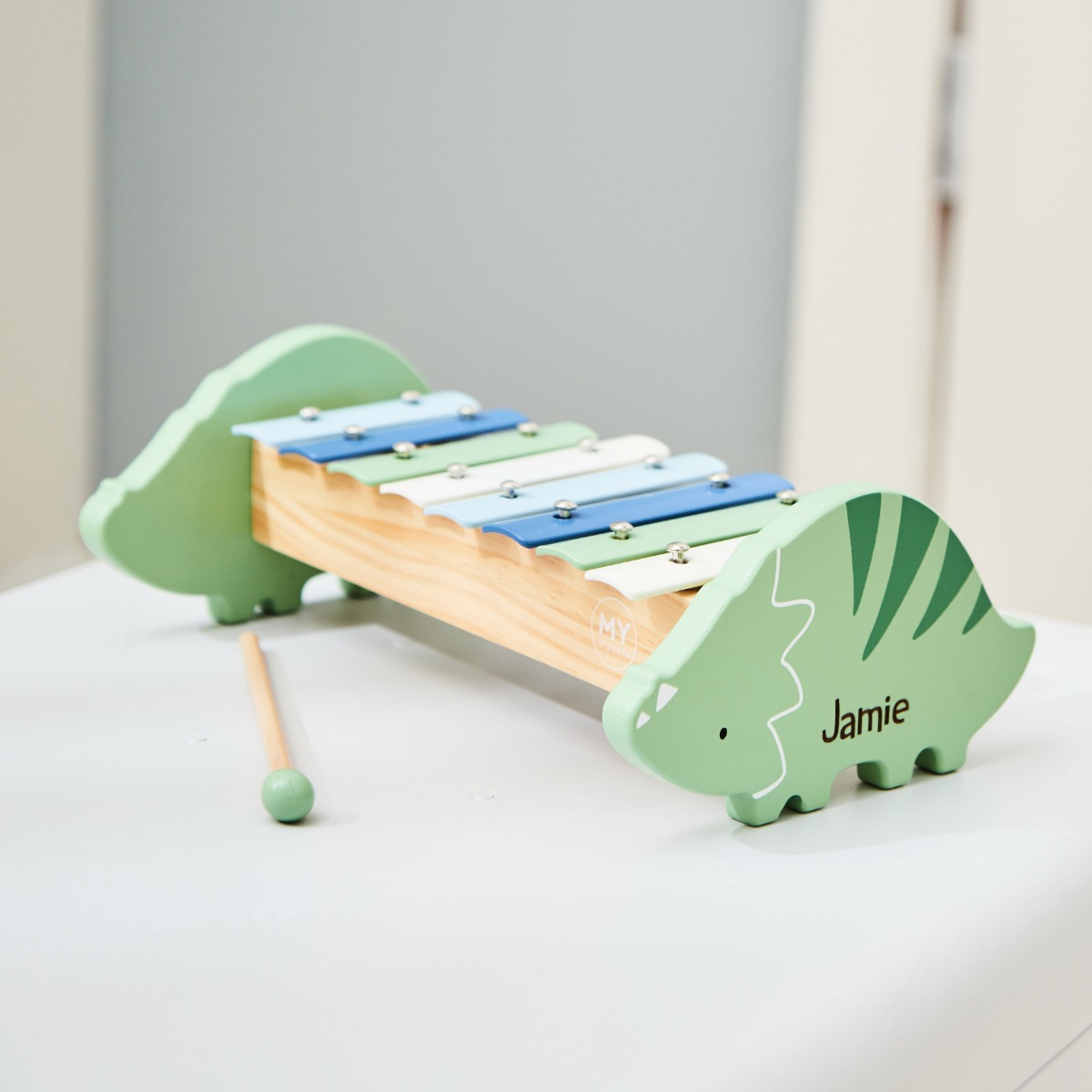 Personalised Wooden Dinosaur Xylophone