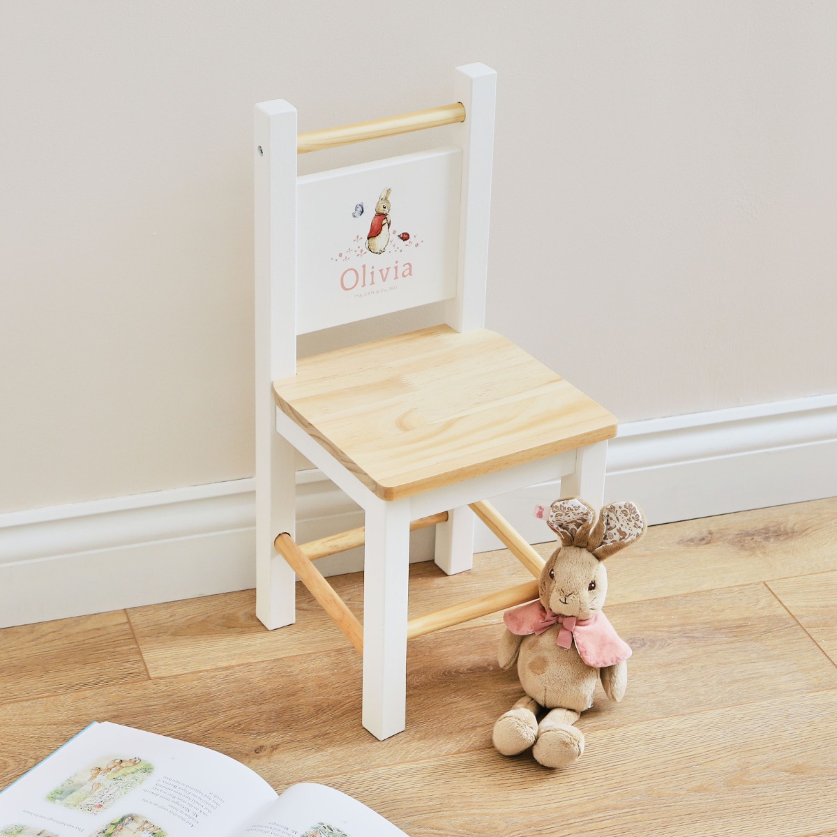 Personalised Flopsy Bunny Wooden Chair