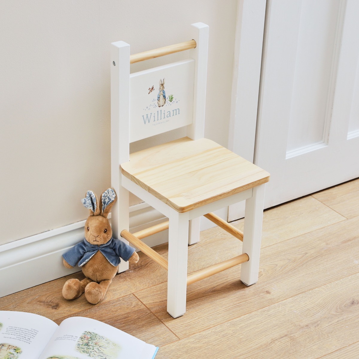 Personalised Peter Rabbit Wooden Chair