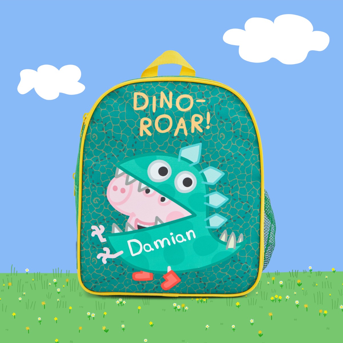 Personalised George Pig Dino-Roar Play Mat Backpack