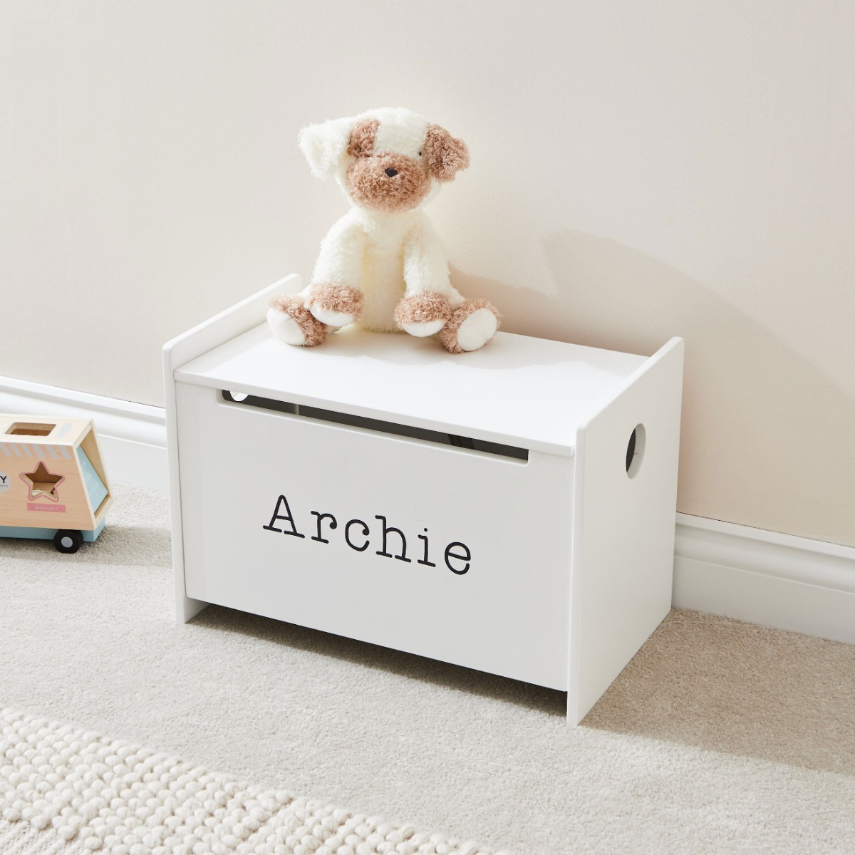 Personalised White Kids Concept Toy Box
