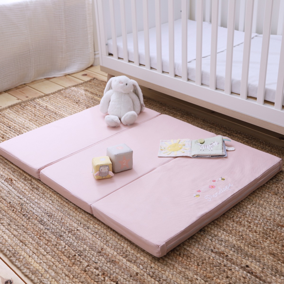 Personalised Pink Fold-up Playmat