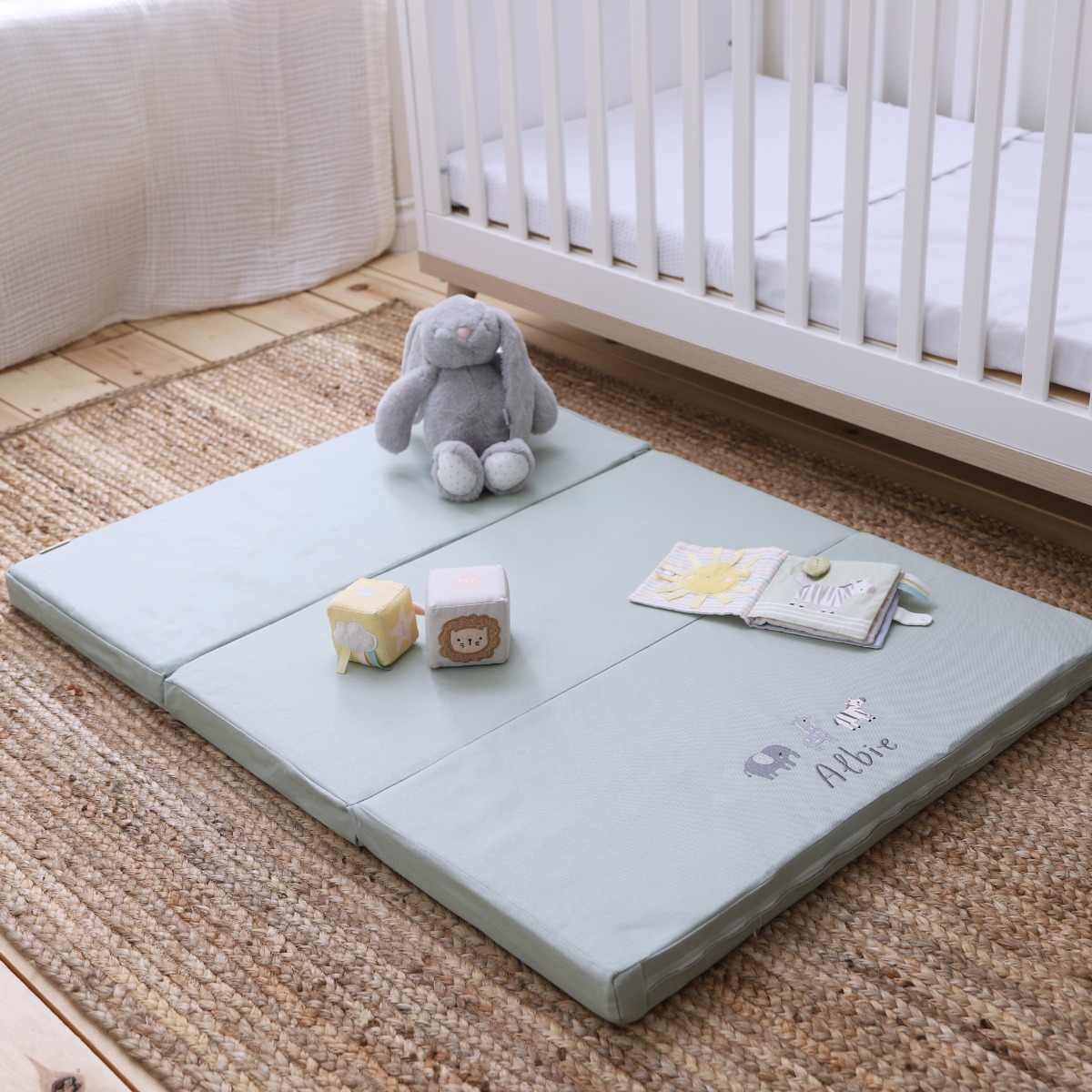 Personalised Green Fold-up Playmat