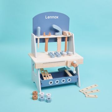Personalised Wooden Tool Bench Play Set