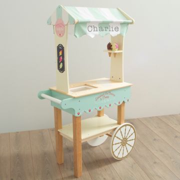 Personalised Le Toy Van Ice Cream Cart Wooden Toy 