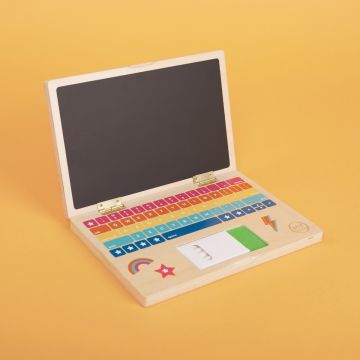 Personalised Children's Laptop Wooden Toy