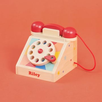 Personalised Wooden Telephone Toy
