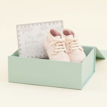Personalised Pink My 1st Shoes Gift Set