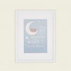 Personalised Moon and Stars Design Wall Art