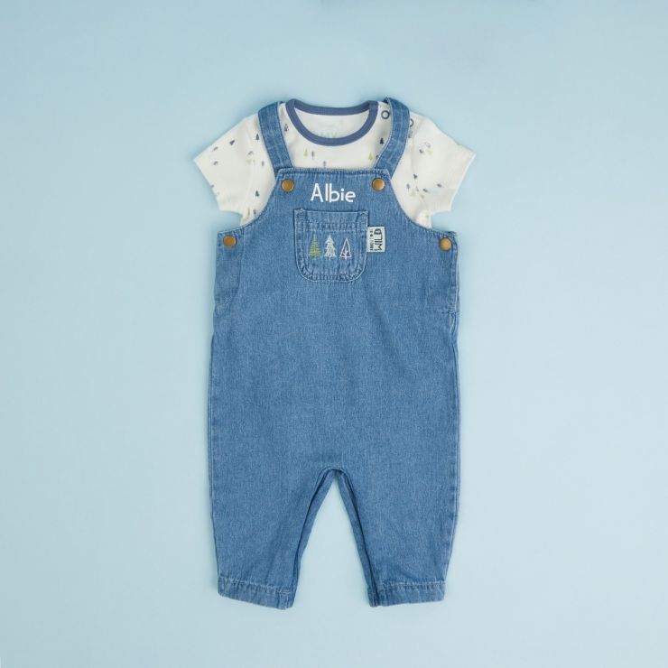 Personalised Forest Design Denim Outfit Set