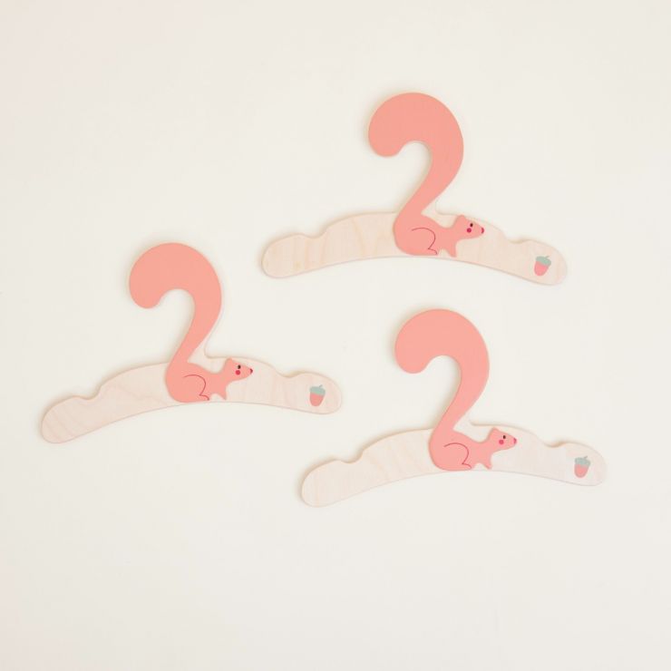 3 Pack Squirrel Clothes Hangers