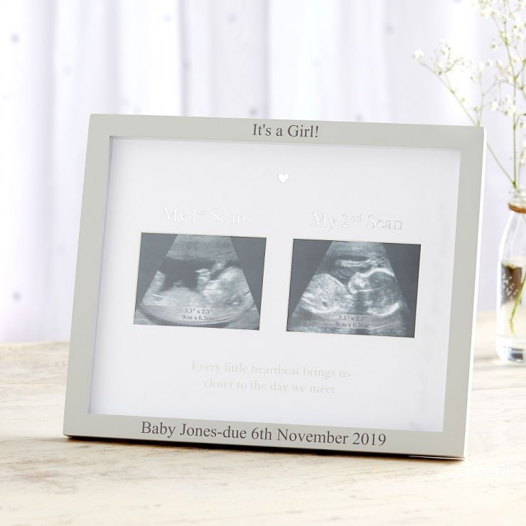 Personalised '1st' & '2nd' Scan Photo Frame