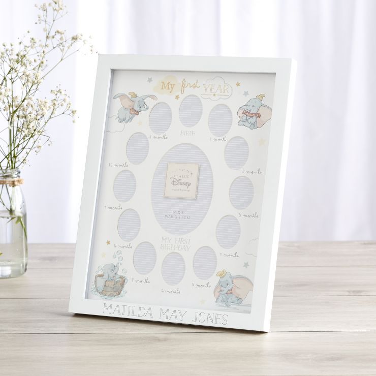Personalised Disney Dumbo My First Year Photo Frame