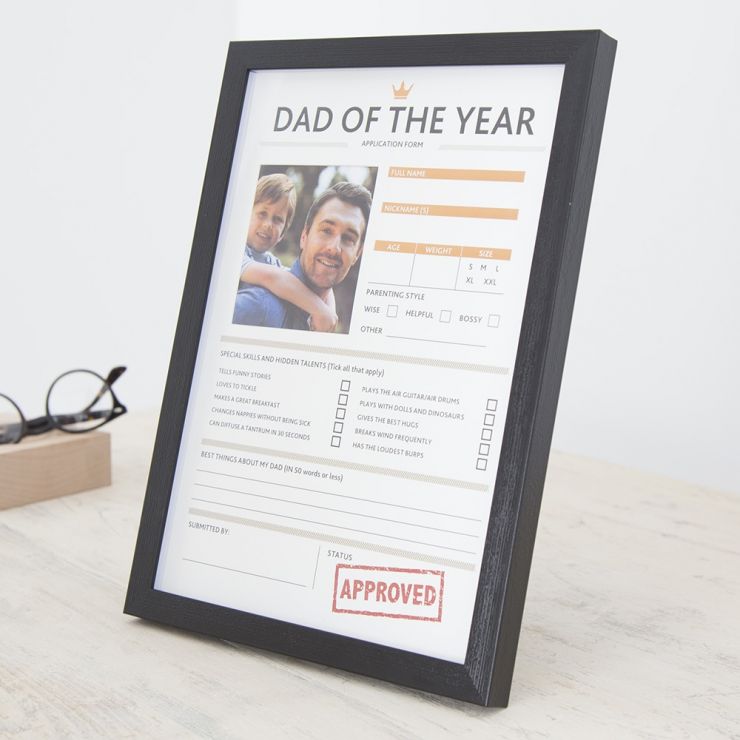 Dad Of The Year Photo Frame