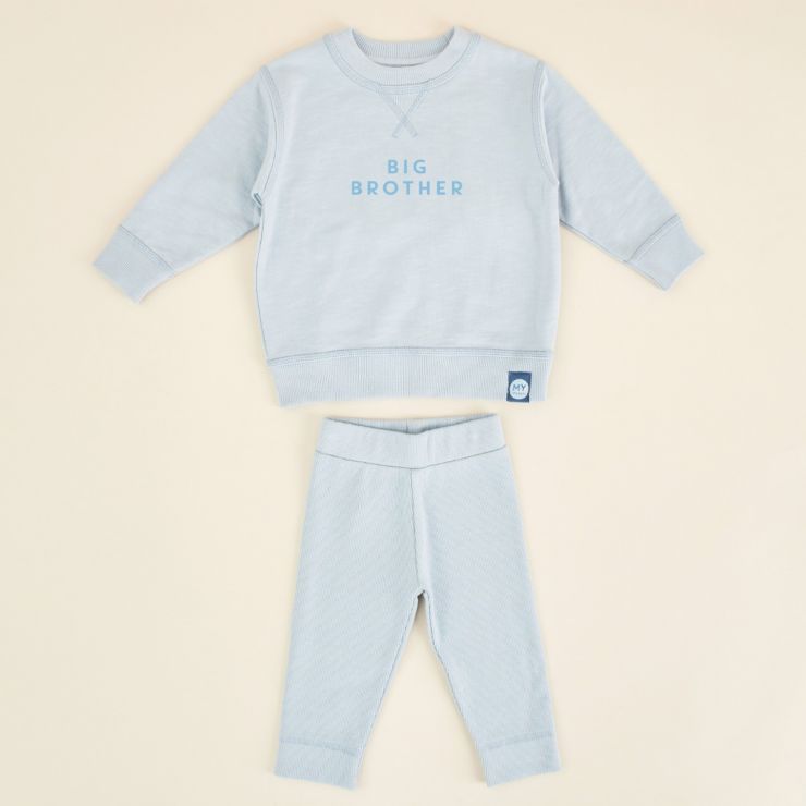 Personalised Blue Sibling Outfit Set