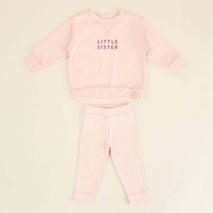 Personalised Pink Sibling Outfit Set