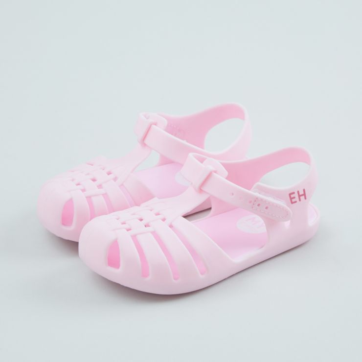 Personalised Pink Toddler Jelly Shoes
