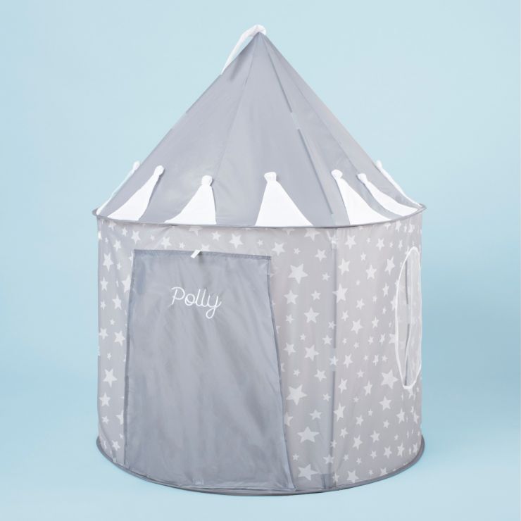 Personalised Grey Star Play Tent