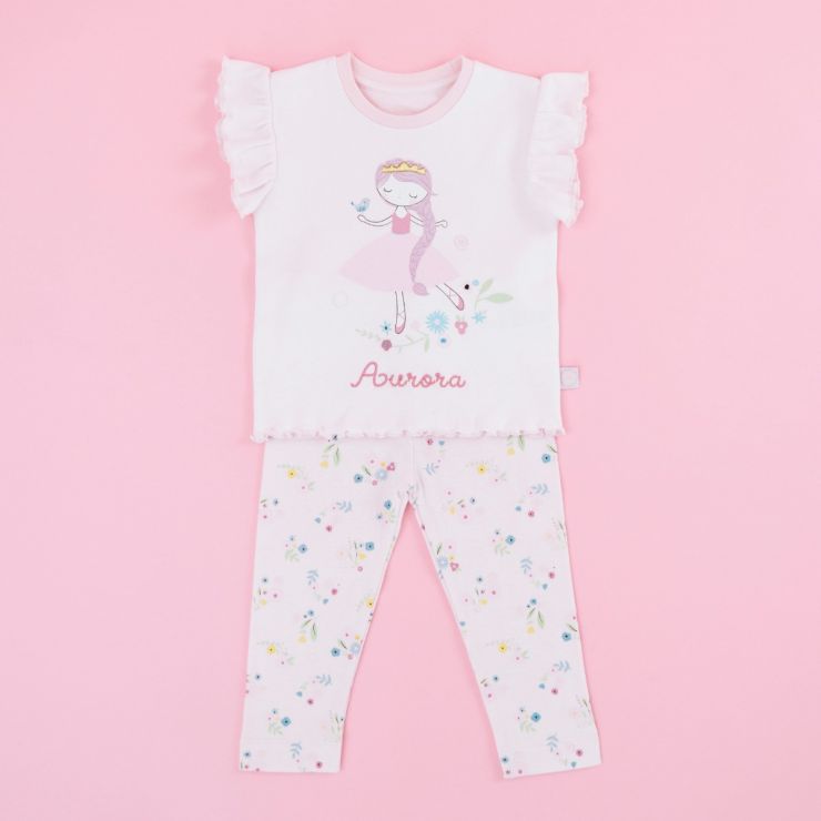 Personalised Children’s Pink Princess Pyjamas Set