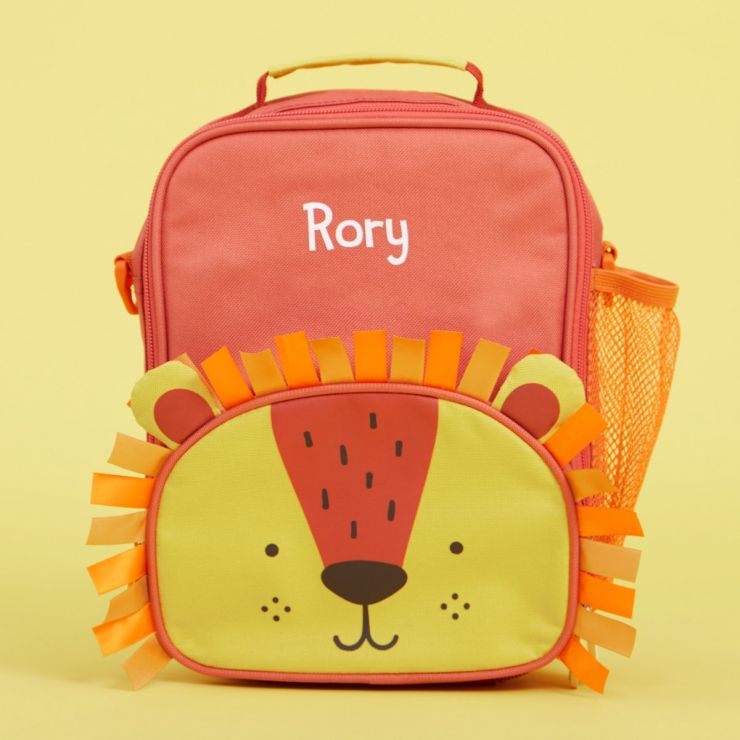 Personalised Colourful Lion Lunch Bag