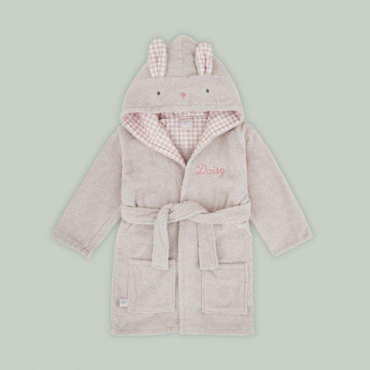 Personalised Bunny Towelling Robe