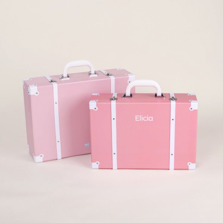 Personalised Pink Large Storage Trunk Set