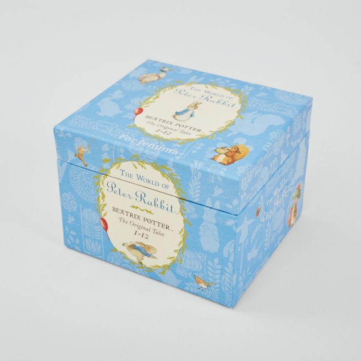 Personalised The World of Peter Rabbit 12 Book Gift Box 