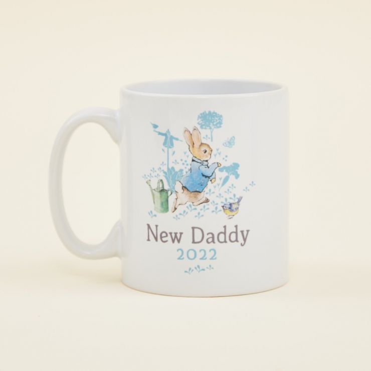 Personalised Peter Rabbit New Daddy 2022 Mug