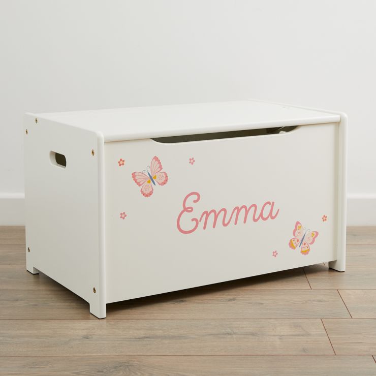 Personalised Butterfly Design Toy Box
