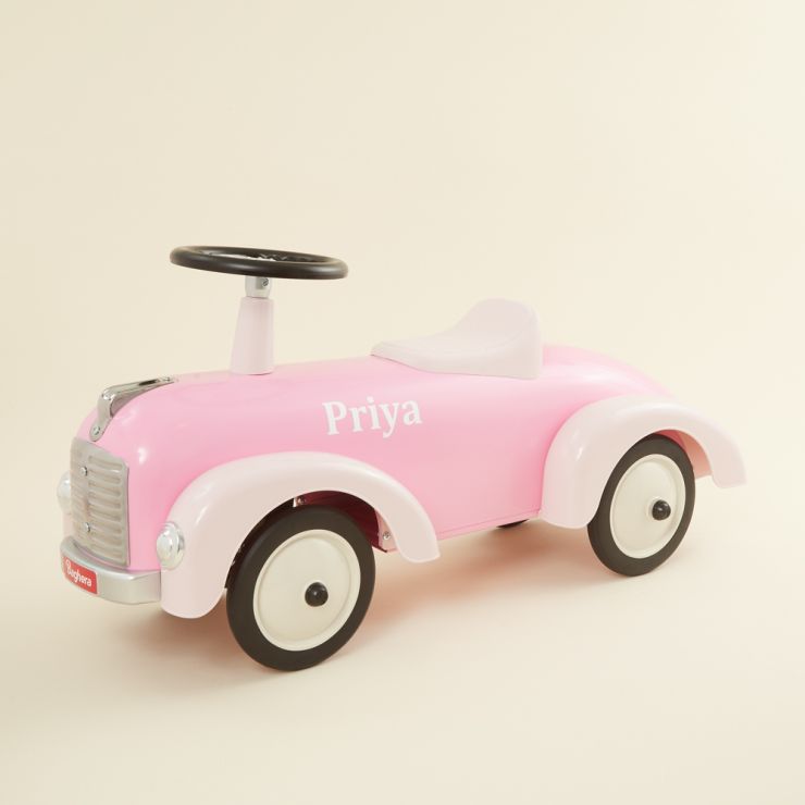 Personalised Baghera Pink Ride On Car