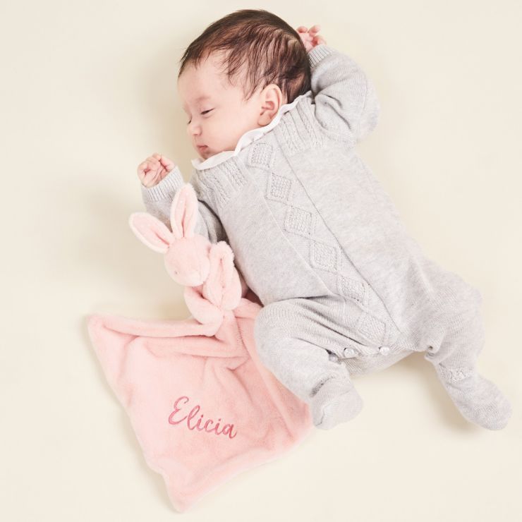 Personalised Pink Bunny Comforter