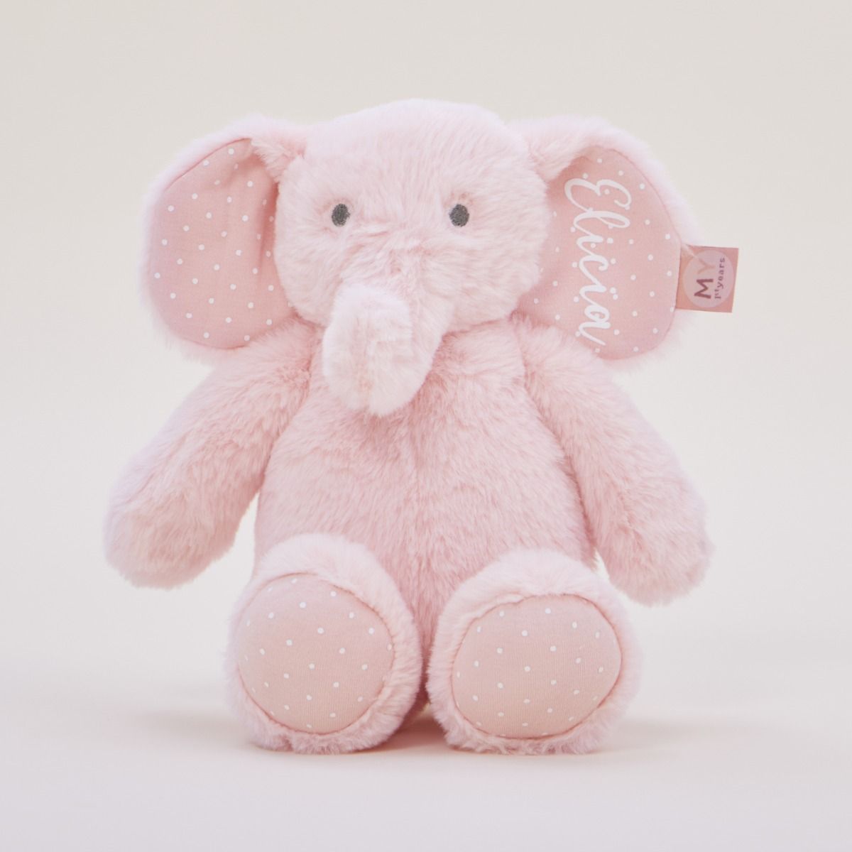 Personalised Pink Elephant Soft Toy