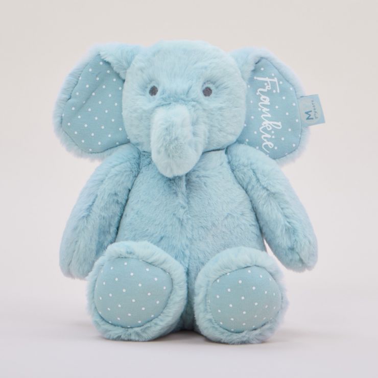 Personalised Blue Elephant Soft Toy