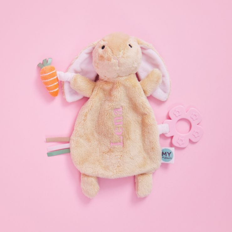 Personalised Plush Bunny Activity Toy