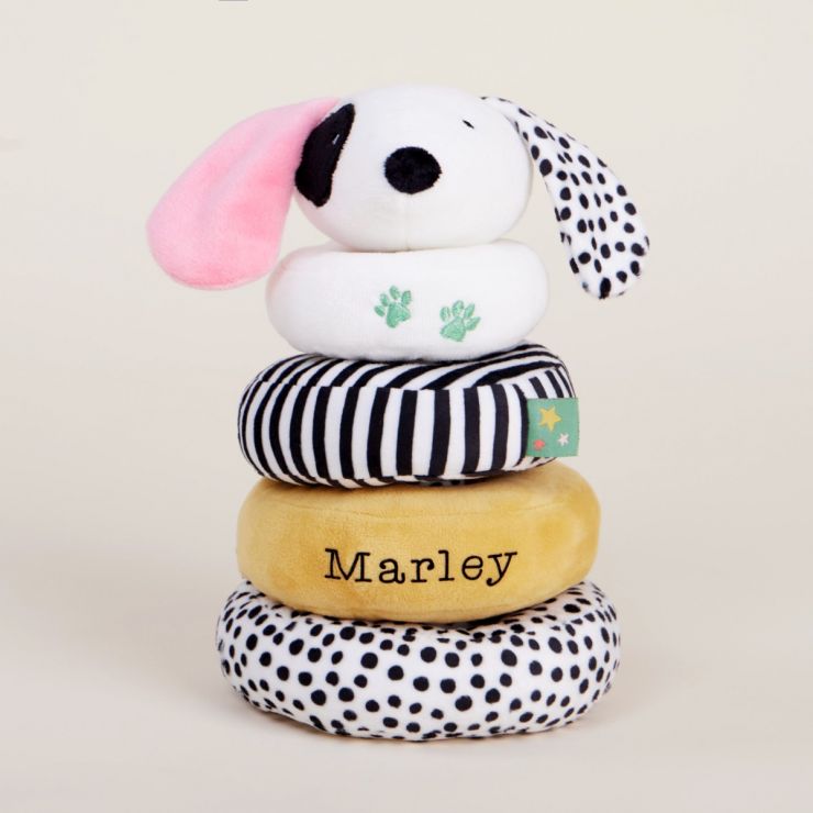 Personalised Puppy Plush Stacker Toy