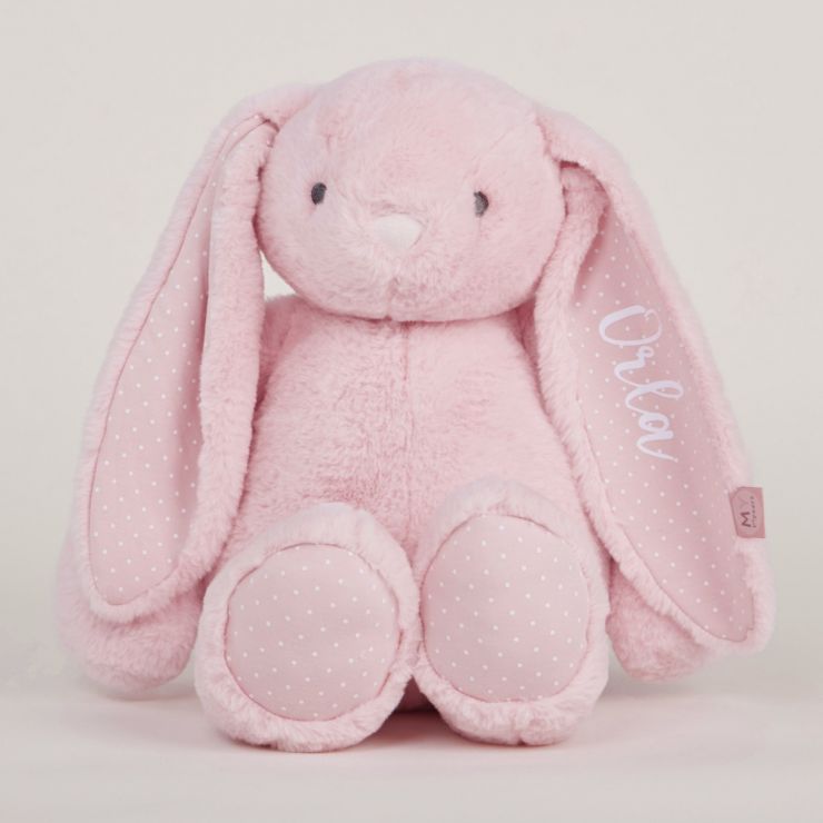 Personalised Large Pink Bunny Soft Toy